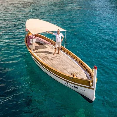 Ponza, boat trip on board the Zannone 1954